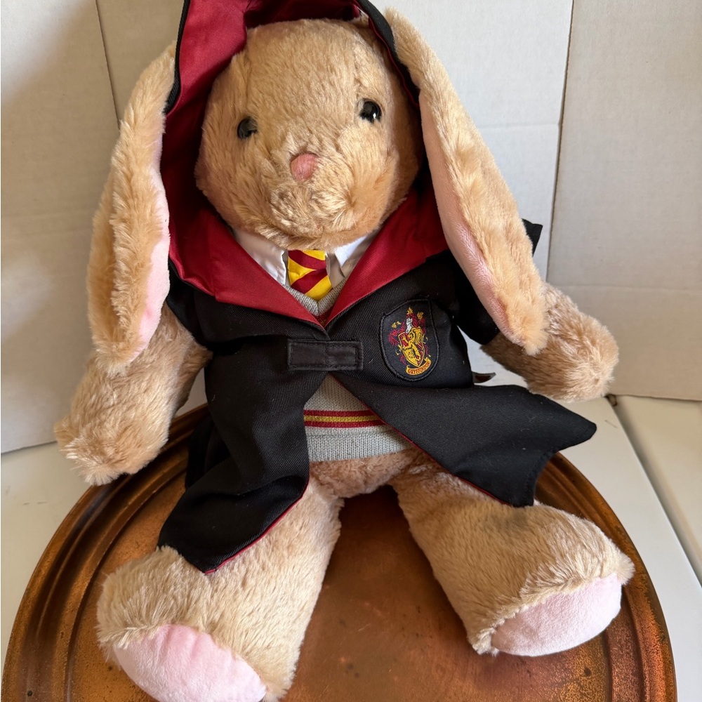 Build a bear Plush Bunny in Gryffindor-Inspired Robe - Beige
